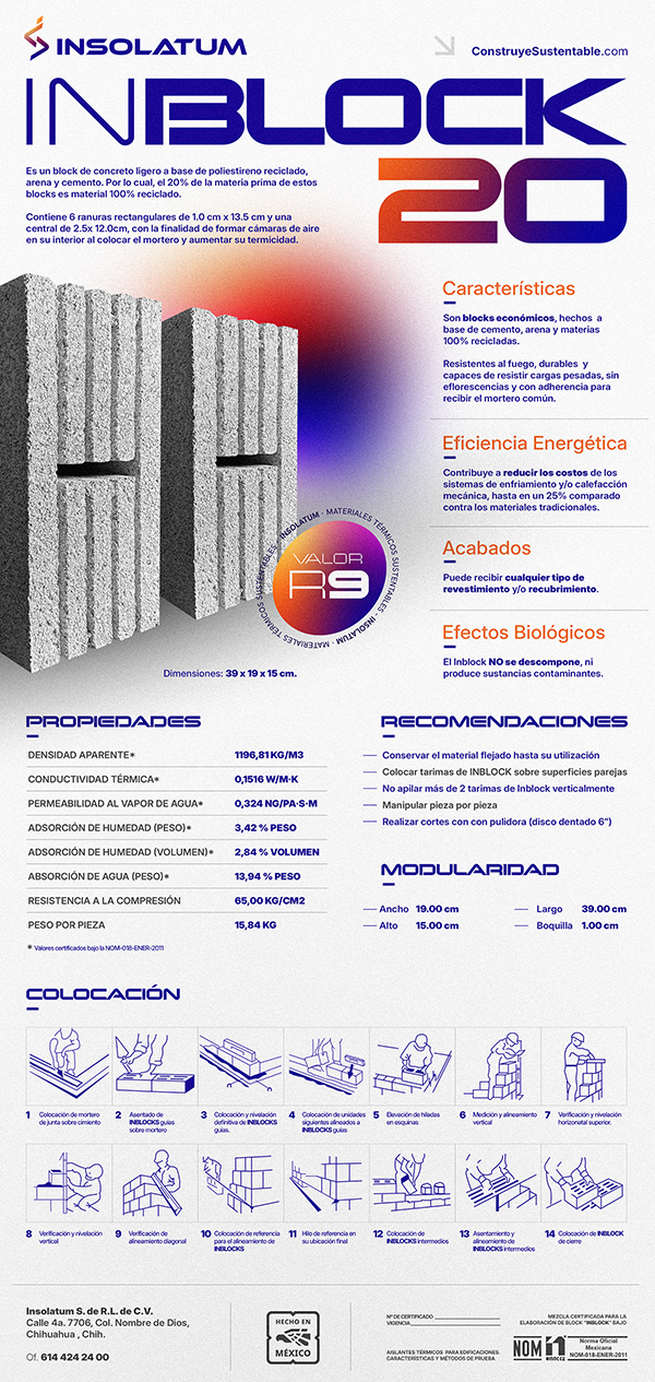 INBLOCK 20, dos piezas con cámaras de aire y sello Valor R9
